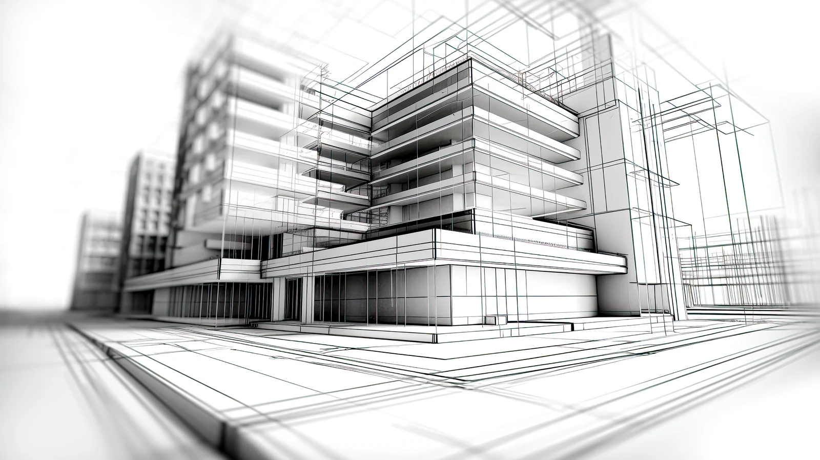 Modelo BIM con la coordinación arquitectónica y de instalaciones del proyecto