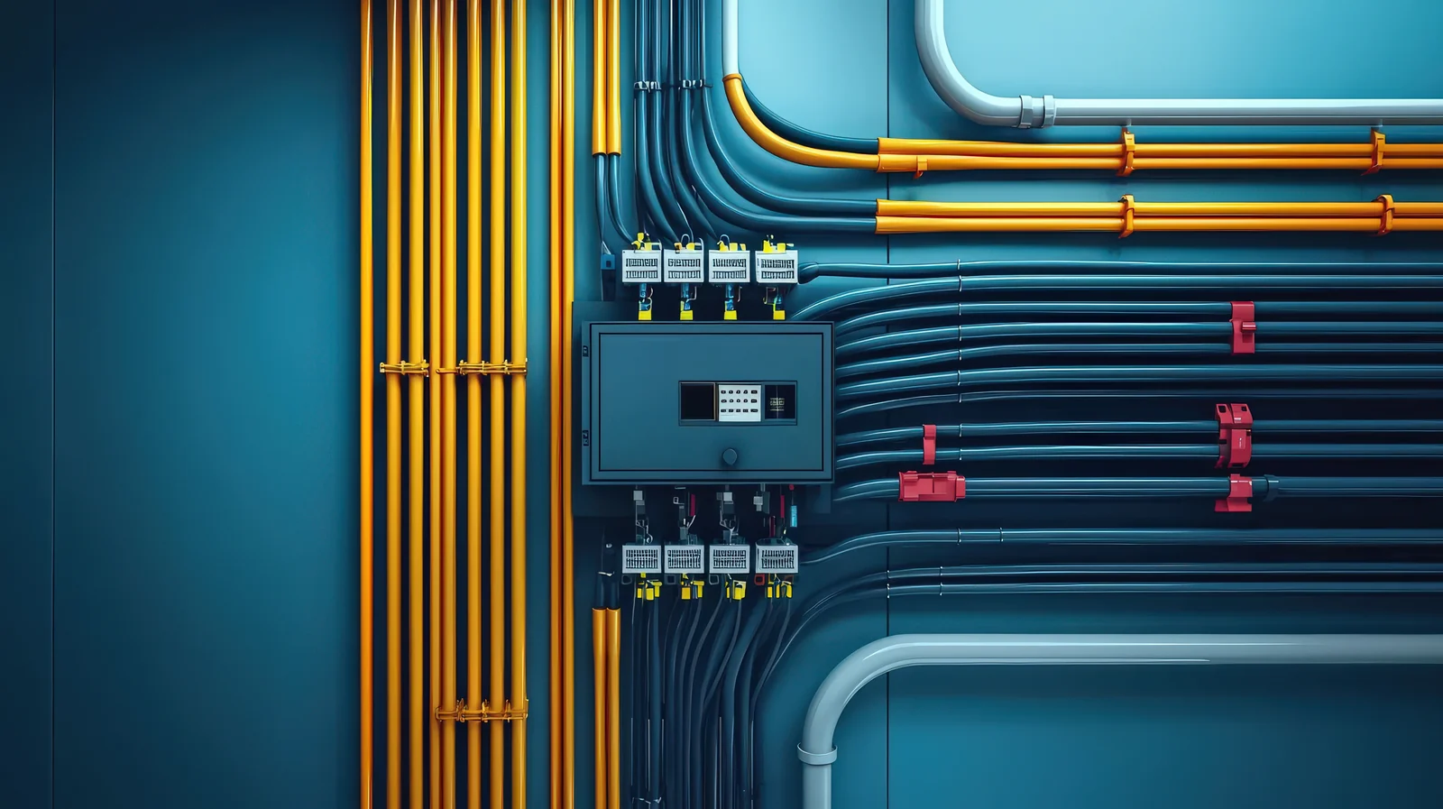 Instalación eléctrica en baja y media tensión con canalizaciones y bandejas portacables